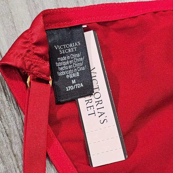 Victoria's Secret VERY SEXY Red VS Archives Satin Corset and Panty Set Size M - Picture 7 of 10